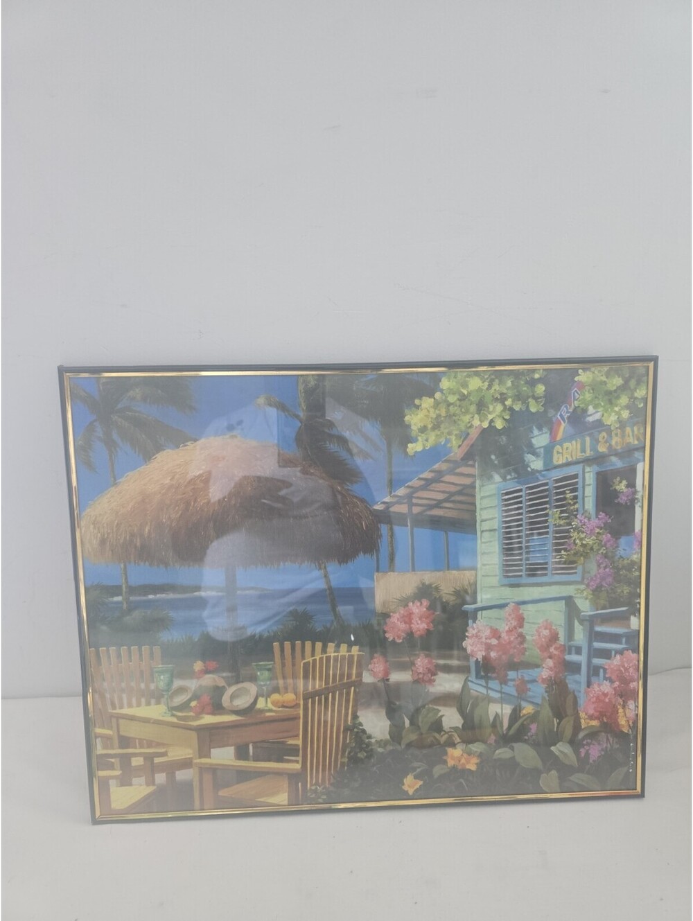 20×16 Tropical Tile Backsplash Chiu Bar Cafe Art Ceramic Mural